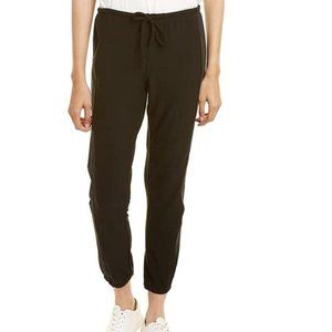 Chaser RPET Cozy Knit Mixed Poplin Side Panel Jogger  Black